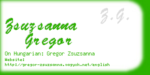 zsuzsanna gregor business card